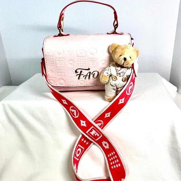 FAO Schwarz Kids 3 Purse Wardrobe Bundle in Pink, Black and White - Picture 9 of 16